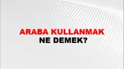 Araba Kullanmak