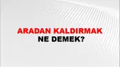 Aradan Kaldırmak