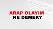 Arap Olayım
