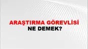 Araştırma Görevlisi