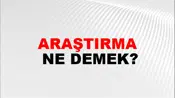 Araştırma