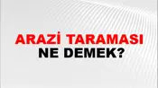 Arazi Taraması