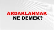 Ardaklanmak