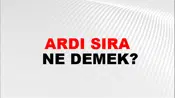 Ardı Sıra