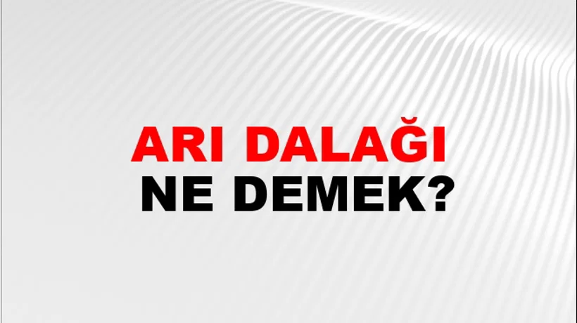 Arı Dalağı Arı Dalağı