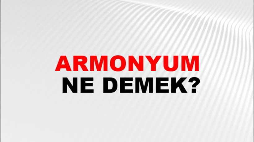 Armonyum Armonyum