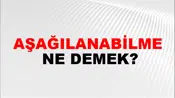 Aşağılanabilme