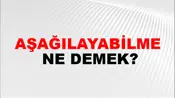 Aşağılayabilme