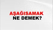 Aşağısamak