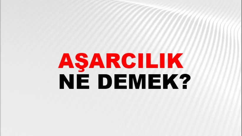 Aşarcılık Aşarcılık