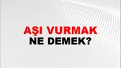 Aşı Vurmak (Veya yapmak)