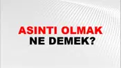 Asıntı Olmak