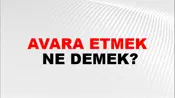 Avara Etmek