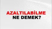 Azaltılabilme