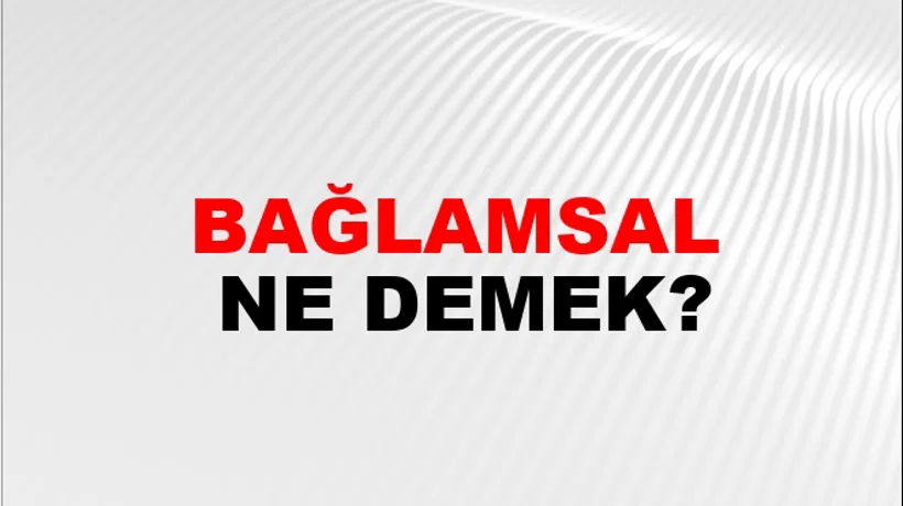 Bağlamsal Bağlamsal