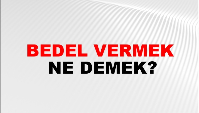 Bedel Vermek