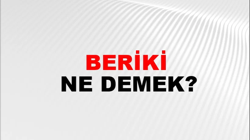 Beriki Beriki