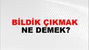Bildik Çıkmak