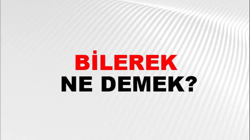 Bilerek Bilerek
