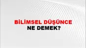 Bilimsel Düşünce