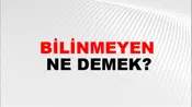 Bilinmeyen