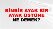Binbir Ayak Bir Ayak Üstüne