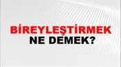 Bireyleştirmek