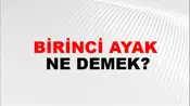 Birinci Ayak