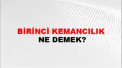 Birinci Kemancılık