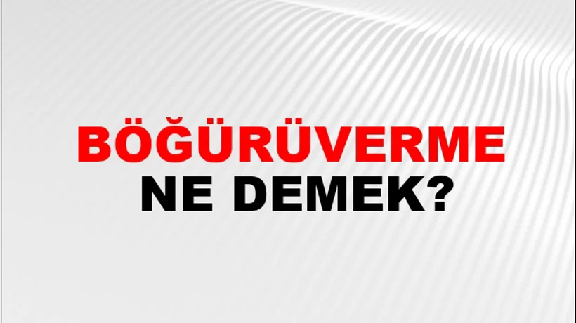 Böğürüverme Böğürüverme
