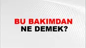 Bu Bakımdan