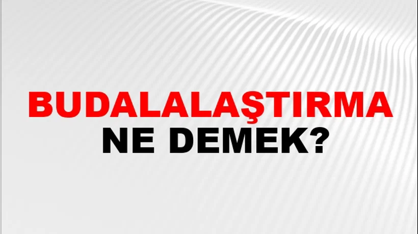 Budalalaştırma Budalalaştırma