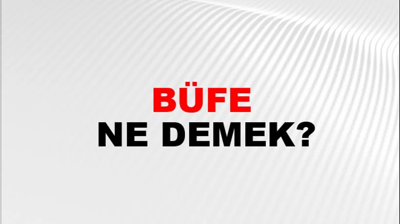 Büfe Büfe