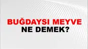 Buğdaysı Meyve