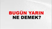 Bugün Yarın