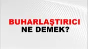 Buharlaştırıcı