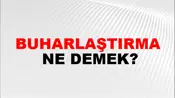 Buharlaştırma