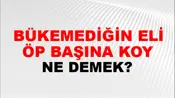 Bükemediğin Eli Öp Başına Koy