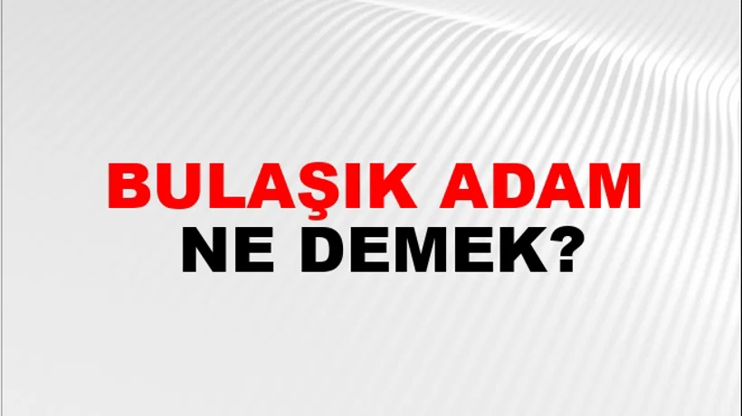 Bulaşık Adam Bulaşık Adam