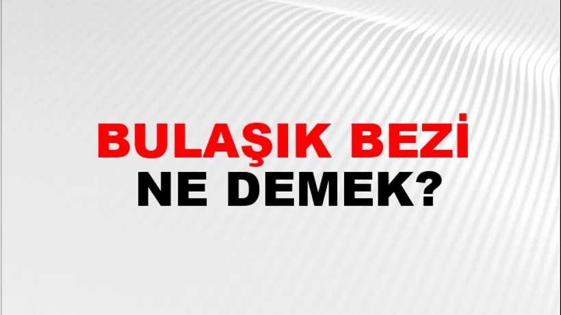 Bulaşık Bezi Bulaşık Bezi
