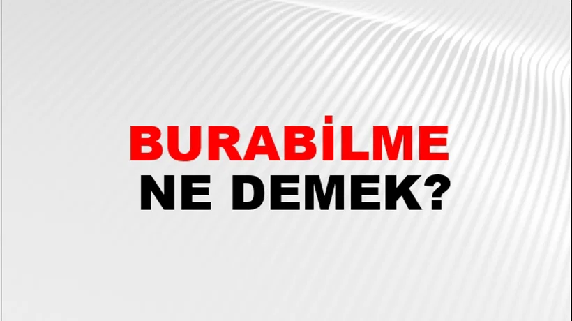 Burabilme Burabilme