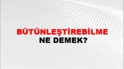 Bütünleştirebilme