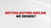 Bütünleştirilebilme