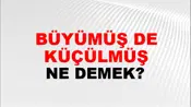 Büyümüş De Küçülmüş
