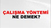 Çalışma Yöntemi