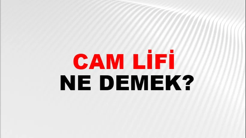 Cam Lifi Cam Lifi
