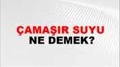 Çamaşır Suyu