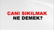 Canı Sıkılmak