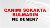Canımı Sokakta Bulmadım