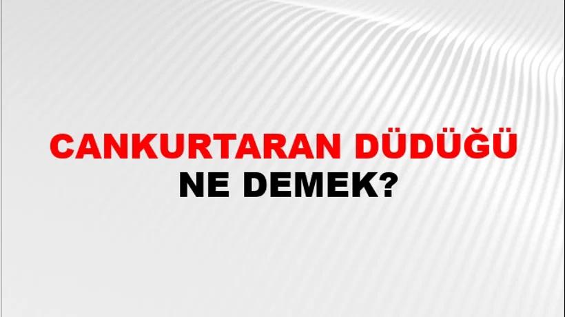 Cankurtaran Düdüğü Cankurtaran Düdüğü